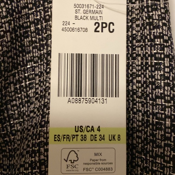 New Le Suit 2pc dress suit size 4 with tag - Picture 4 of 4